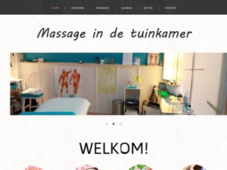 MASSAGE IN DE TUINKAMER