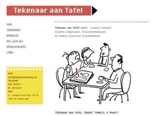TEKENAAR AAN TAFEL