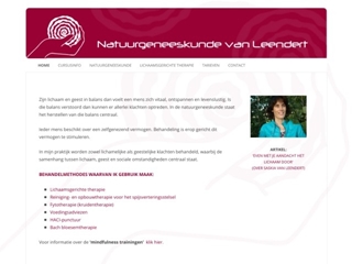 LEENDERT NATUURGENEESKUNDE & LICHAAMSGERICHTE THERAPIE S VAN