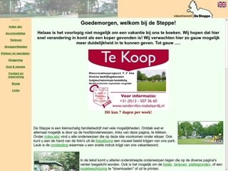 STEPPE VAKANTIEOORD FEESTCENTRUM DE