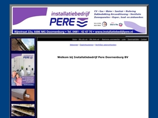 PERE DOORNENBURG BV INSTALLATIEBEDRIJF