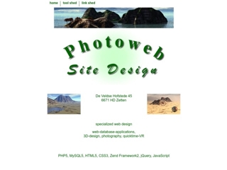 PHOTOWEB SITE DESIGN